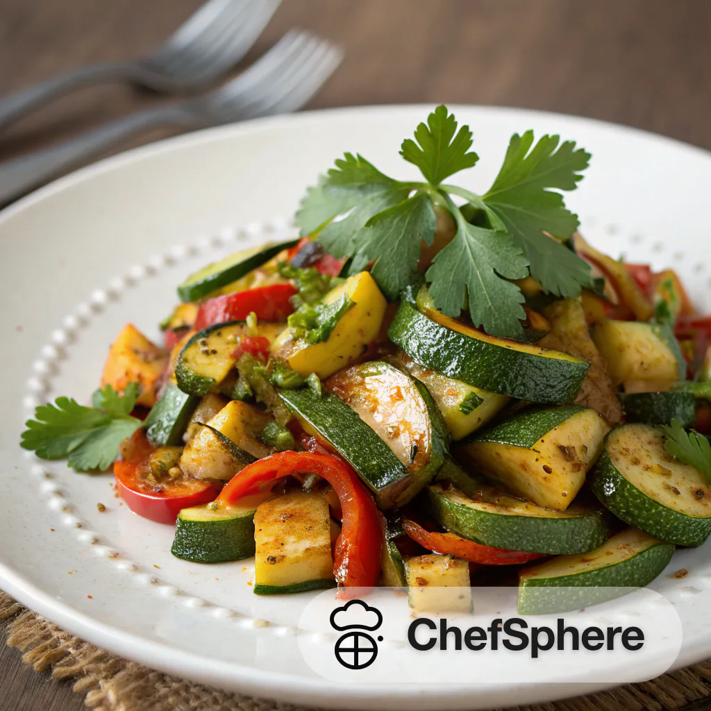 Southwest Zucchini Stir-Fry with Zest