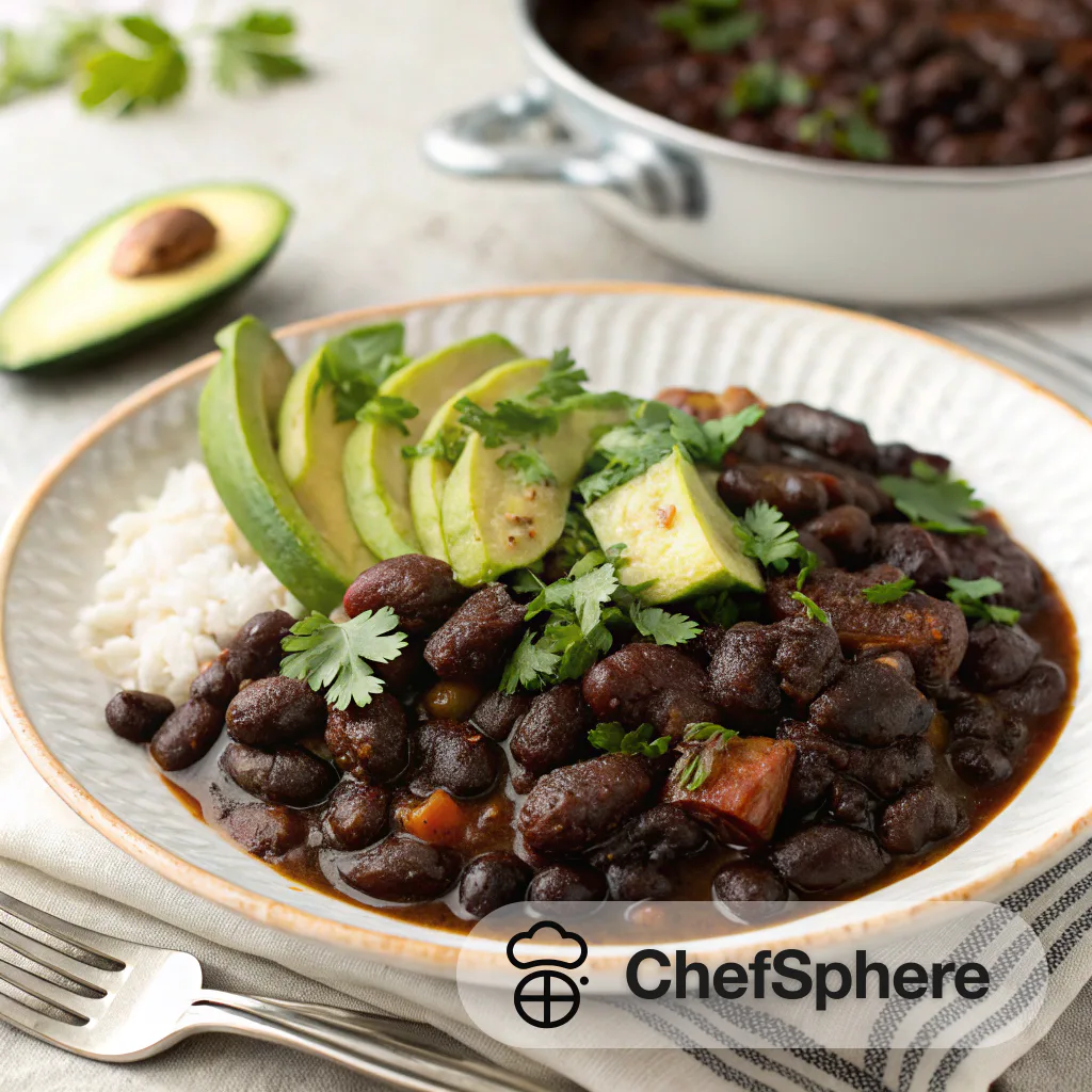 Slow-Cooked Black Bean Elegance
