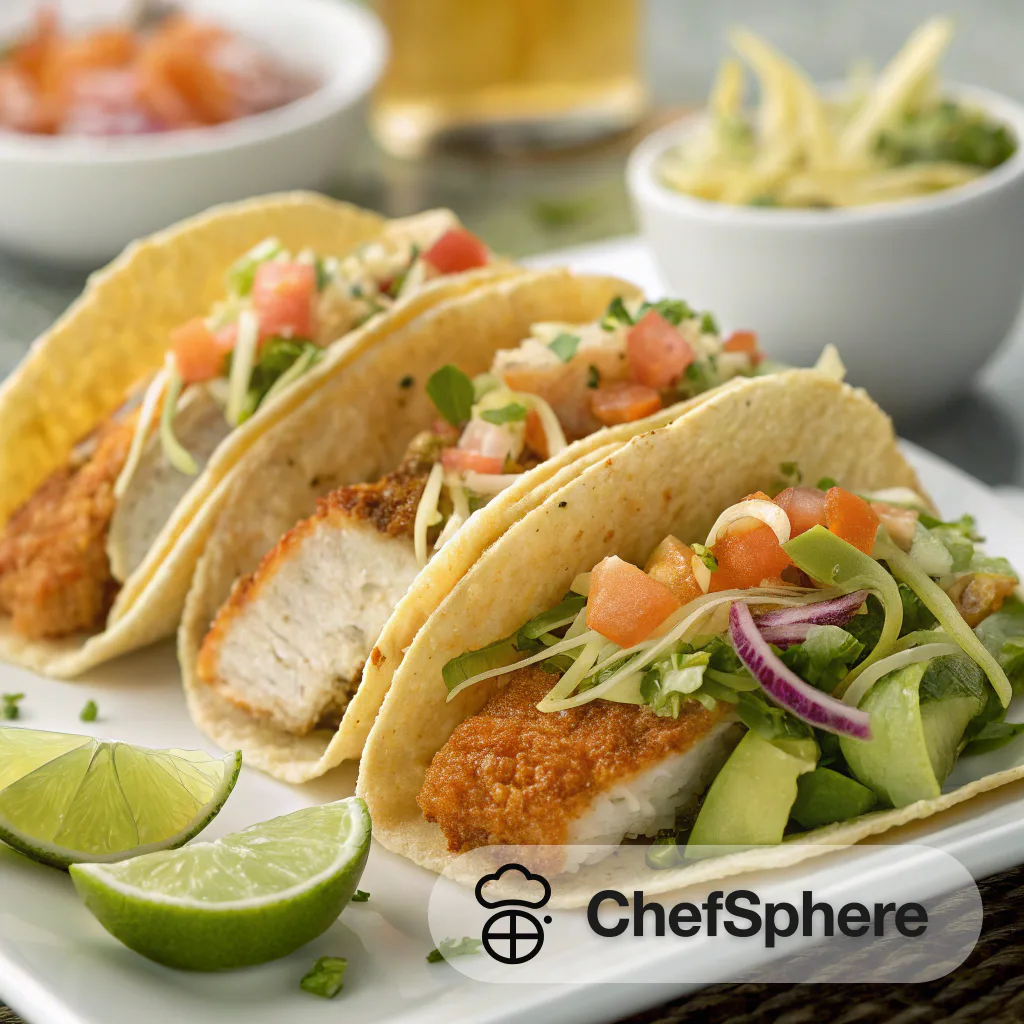 Citrus Fish Tacos with Fresh Veggies