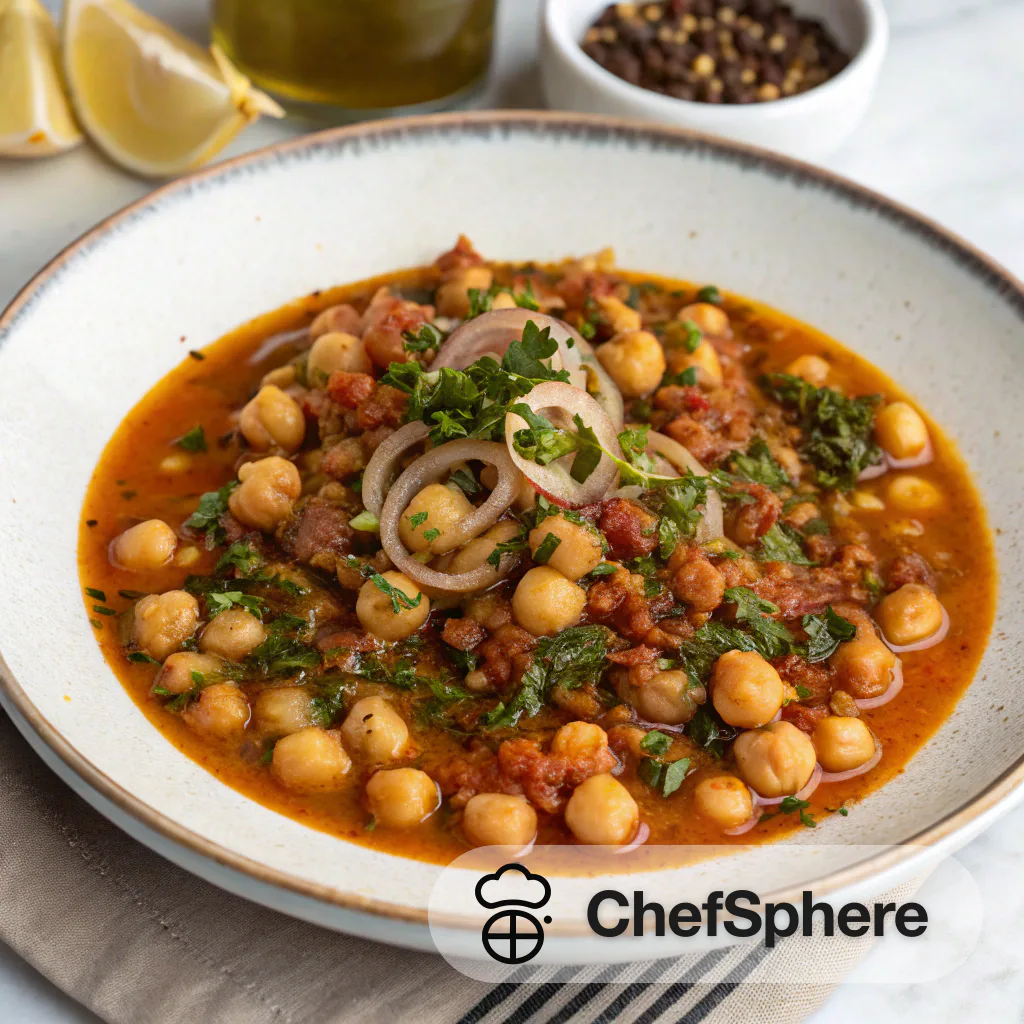 Herbed Chickpea Stew with Spices