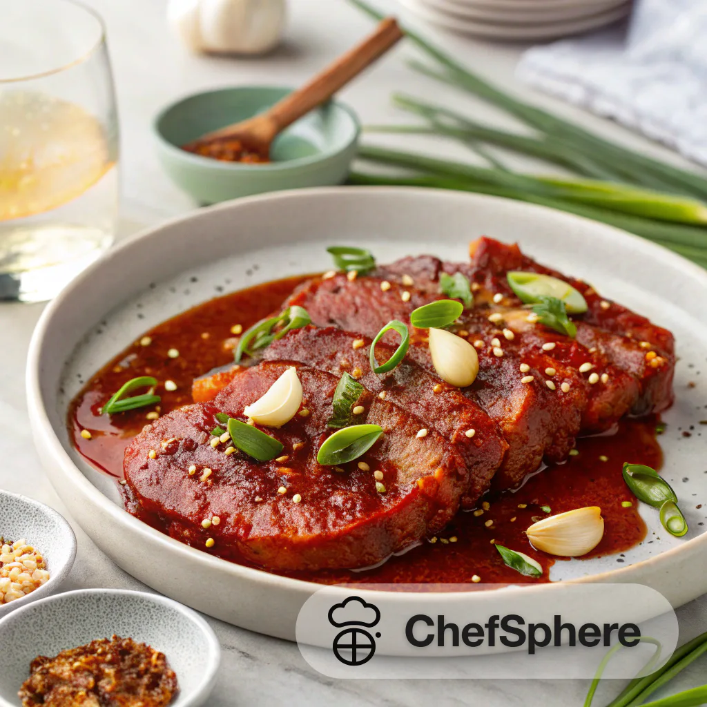 Korean Spicy Gochujang Pork Steaks