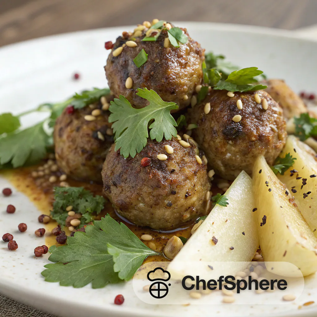 Spiced Lamb Meatballs: Savory Middle-Eastern Flavors