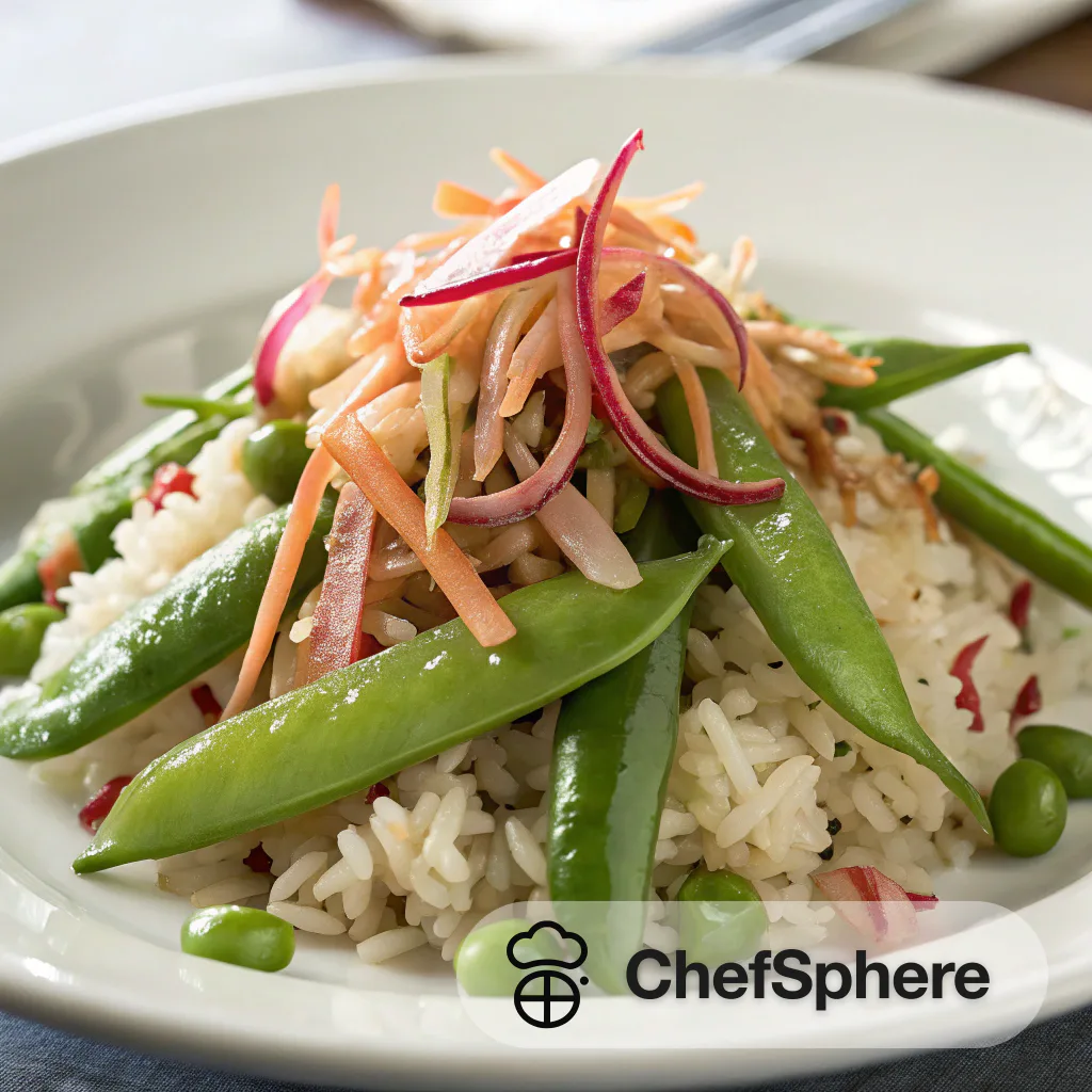 Ginger Pickled Rice Salad with Snap