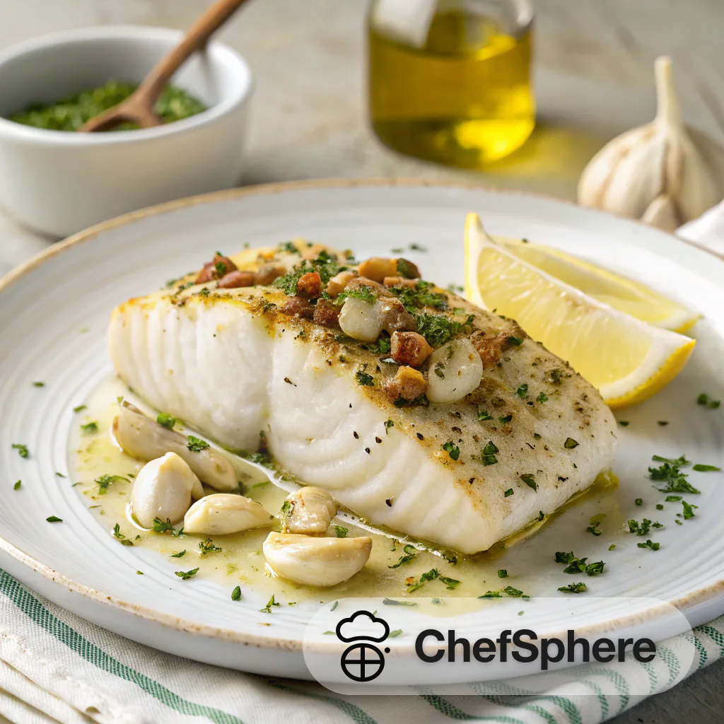 Savory Garlic Roasted Fish Recipe