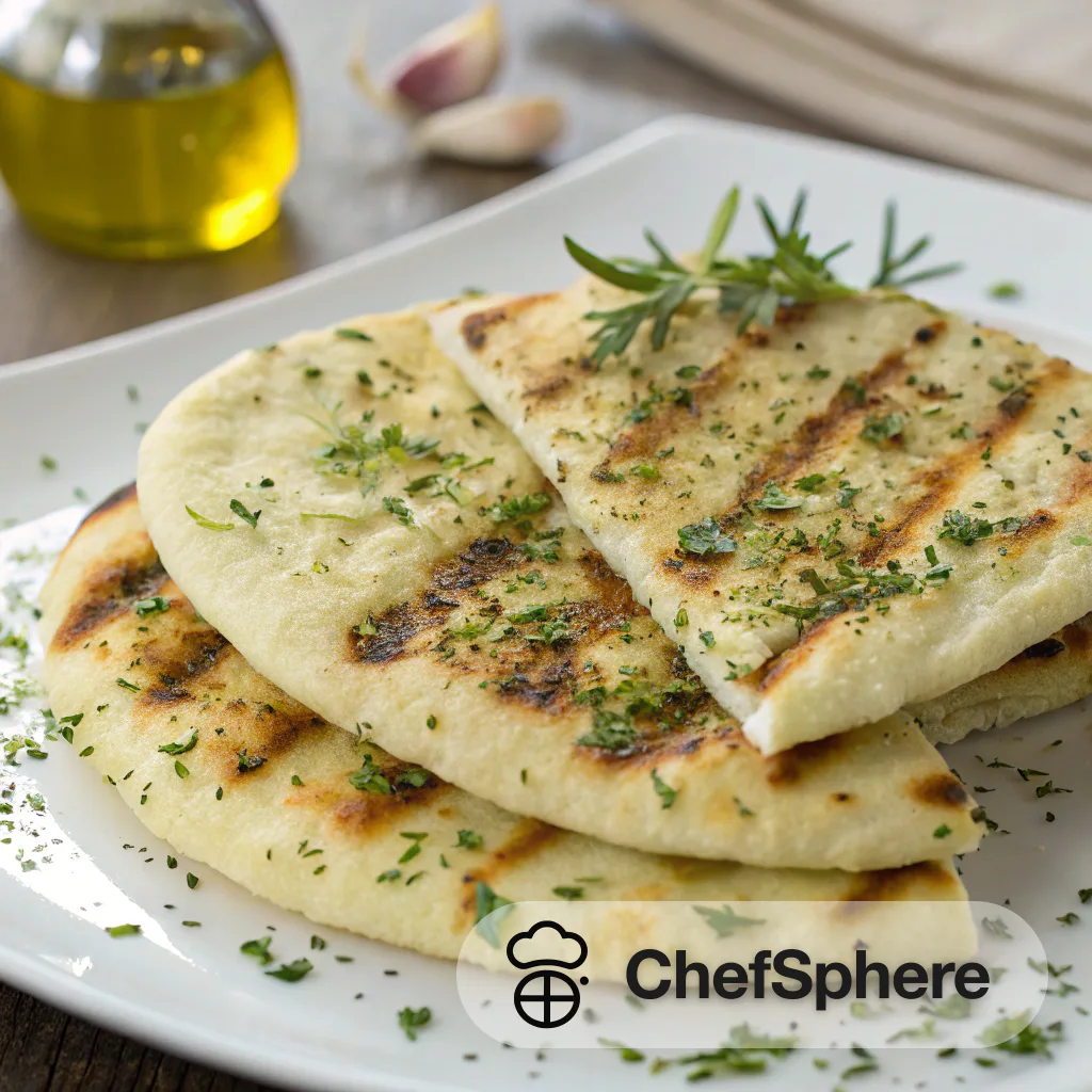 Grilled Garlic Oregano Pita Bread