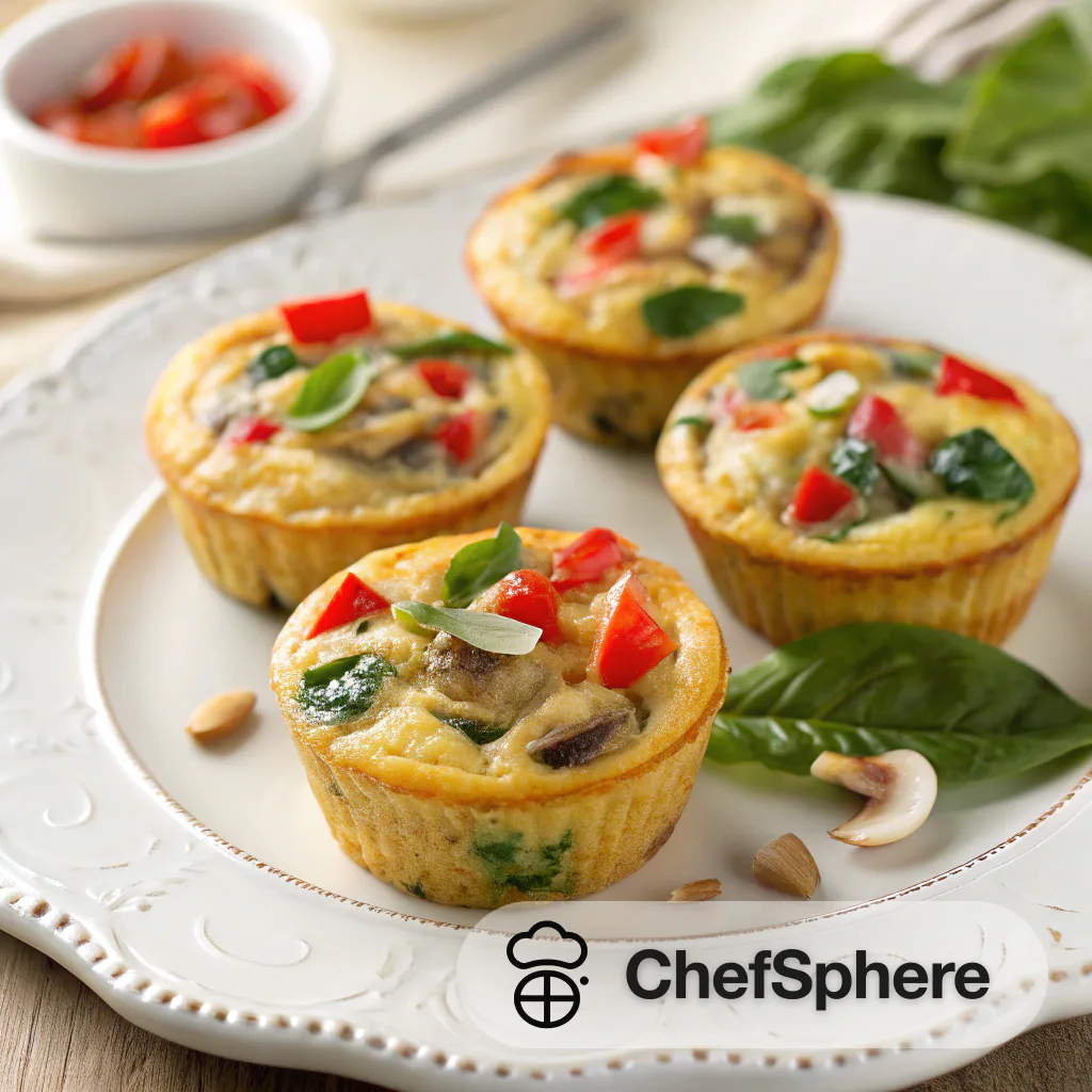 Mini Baked Veggie Omelets in Muffin