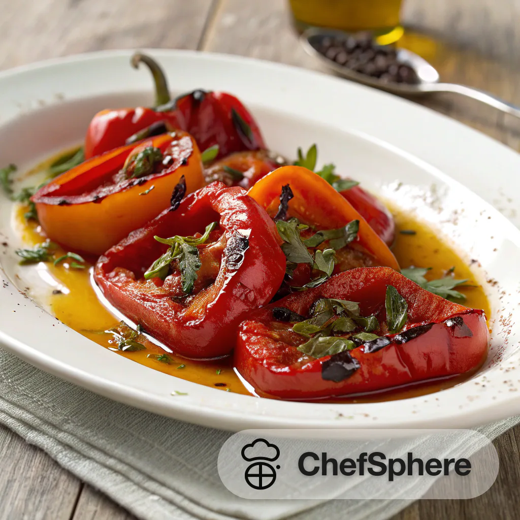 Marinated Roasted Red Pepper Medley