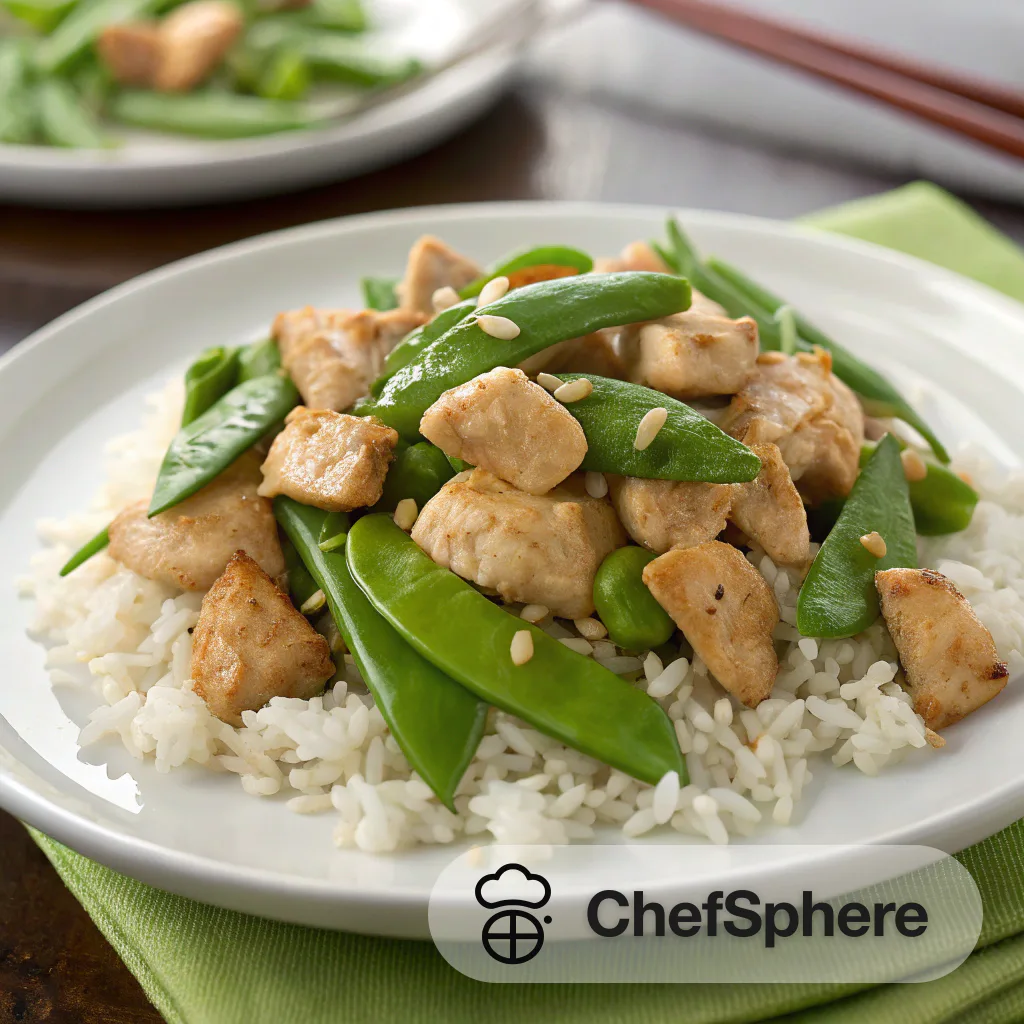 Chicken Snow Pea Rice Stir-Fry