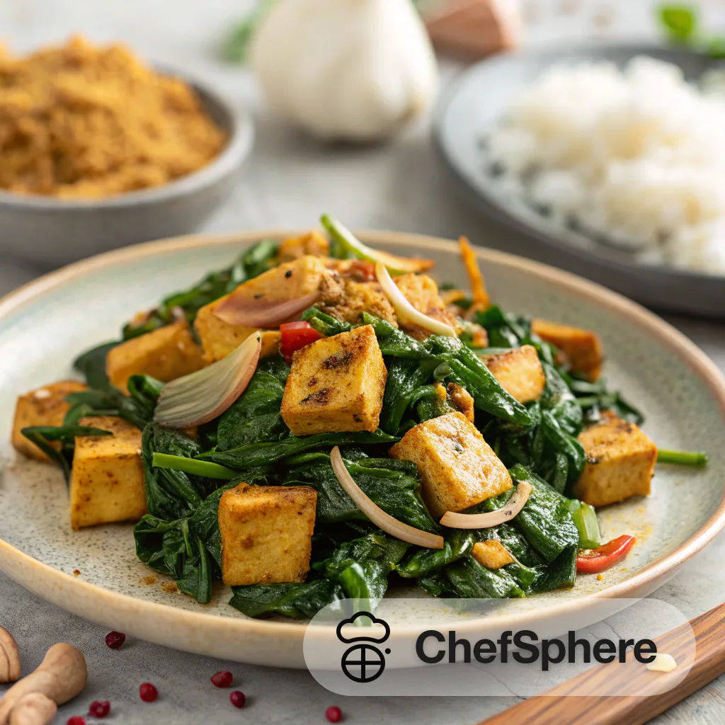 Curried Spinach Tofu Stir-Fry Recipe
