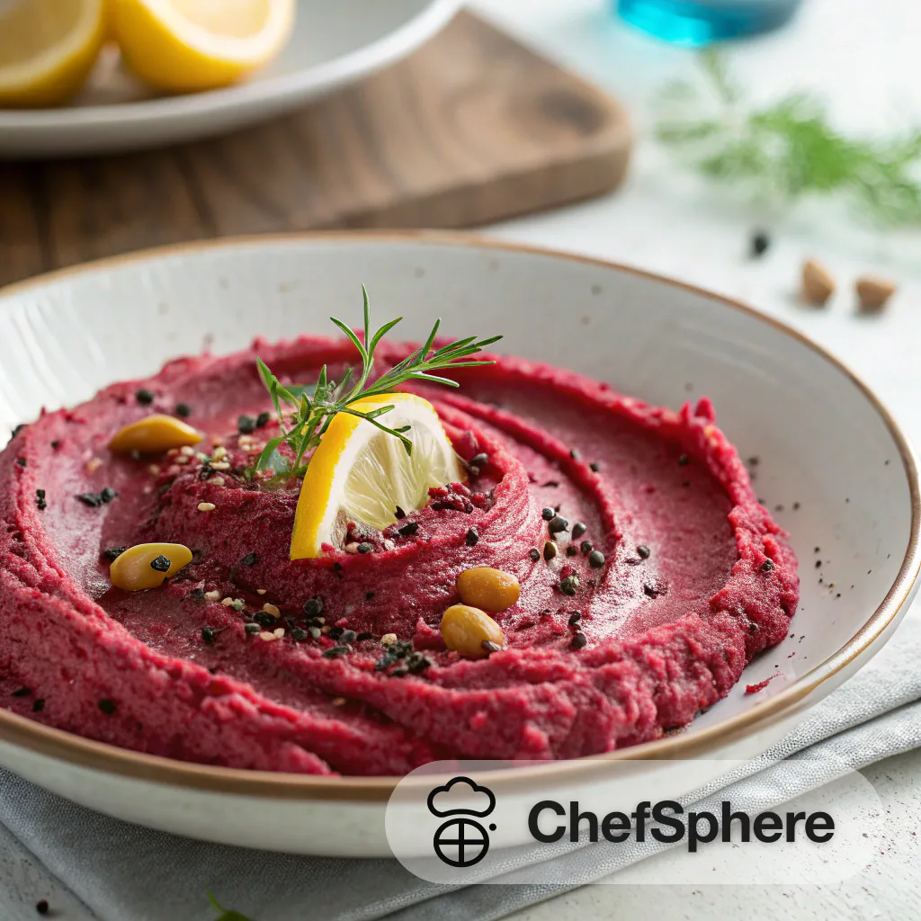 Luxurious Beet Hummus with Elegance
