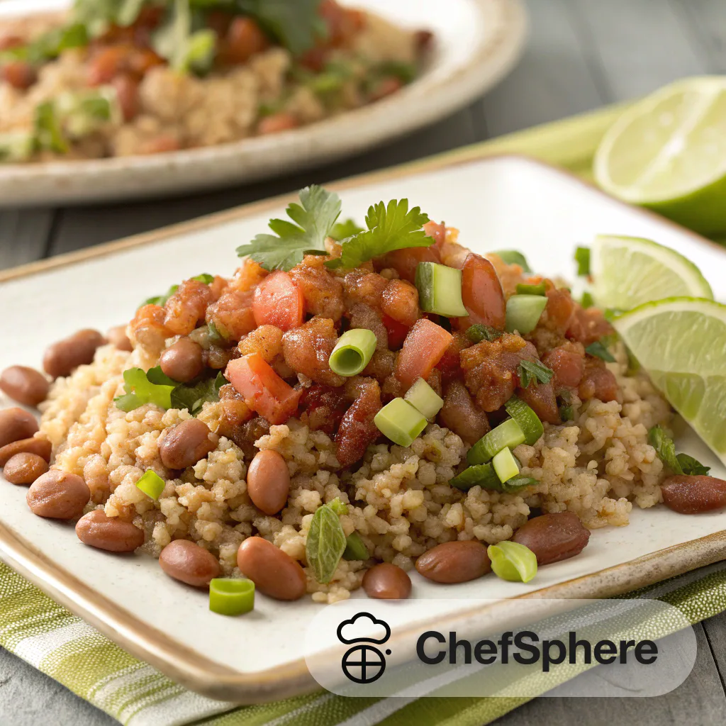Zesty Salsa Bean & Grain Pilaf