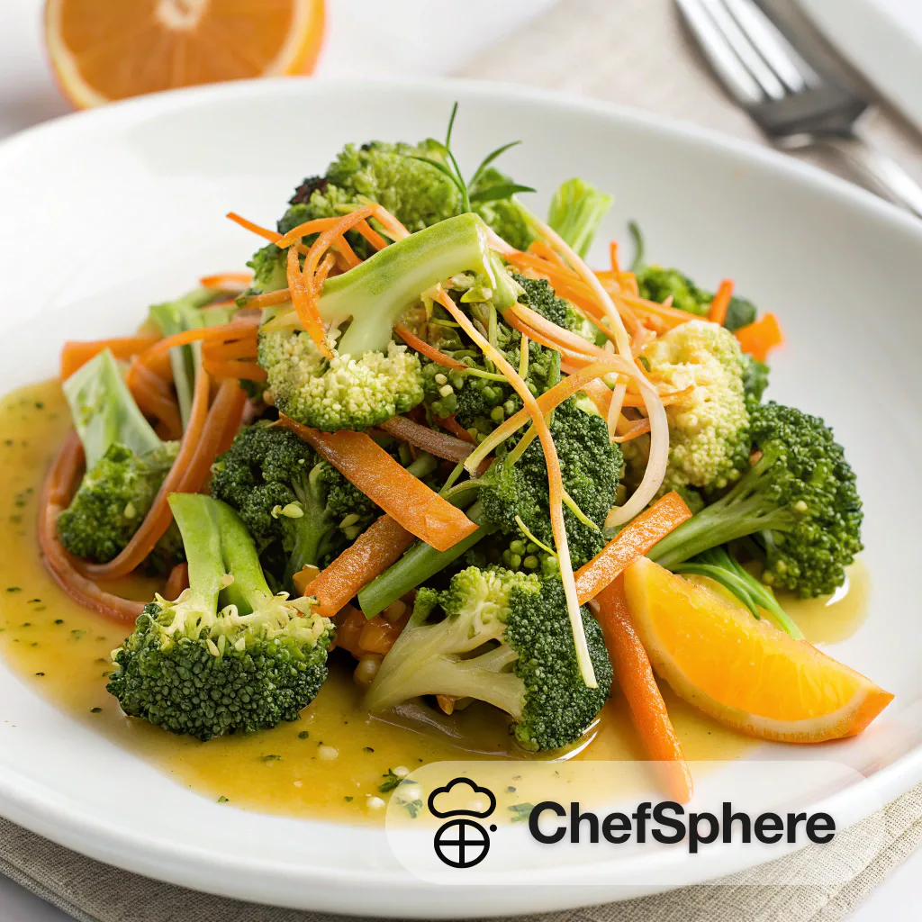 Miso-Ginger Broccoli Salad with Vinaigrette