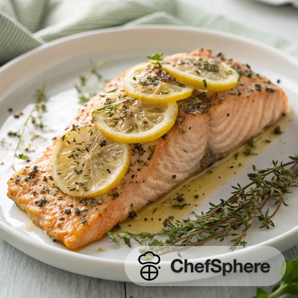 Lemon Thyme Baked Salmon Recipe