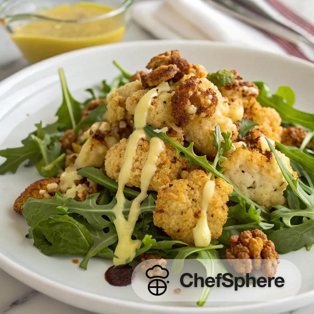 Crispy Cauliflower Salad with Zesty Dressing