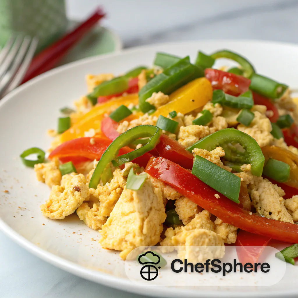 Tofu Bell Pepper Scramble: Colorful Breakfast