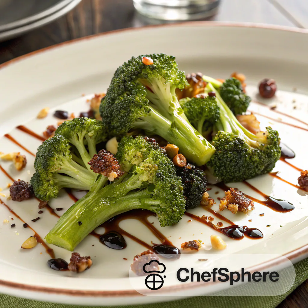 Sweet Vinaigrette Roasted Broccoli