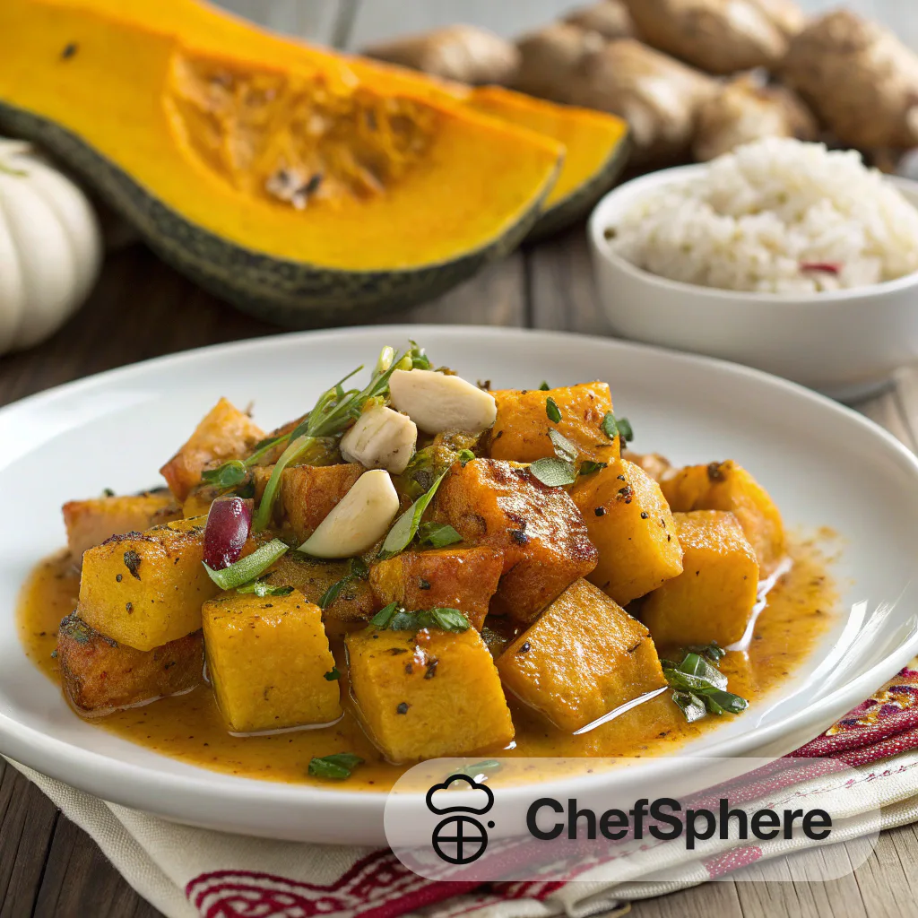 Coconut Spiced Braised Squash: Comforting Flavor