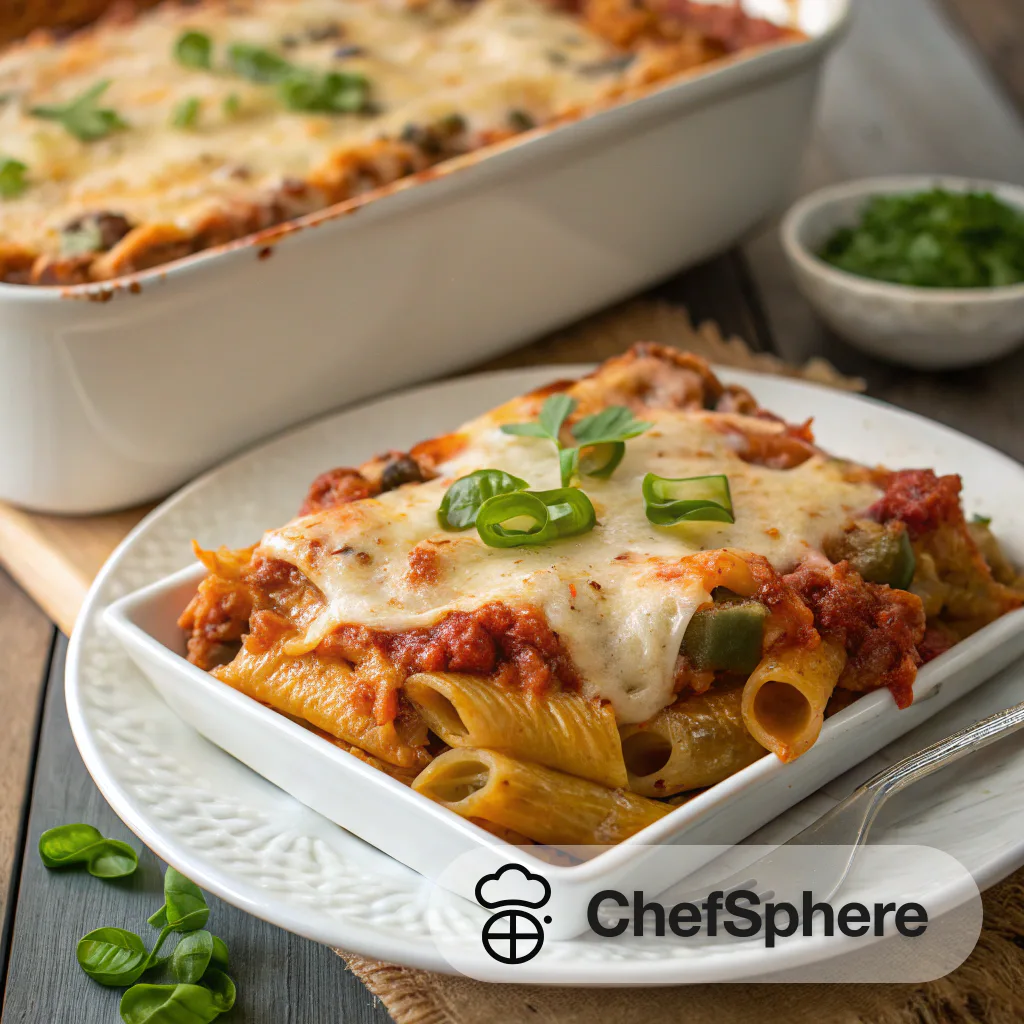 Zesty Spicy Pepper Baked Pasta