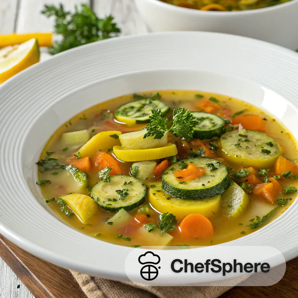 Zesty Summer Squash Pistou Soup