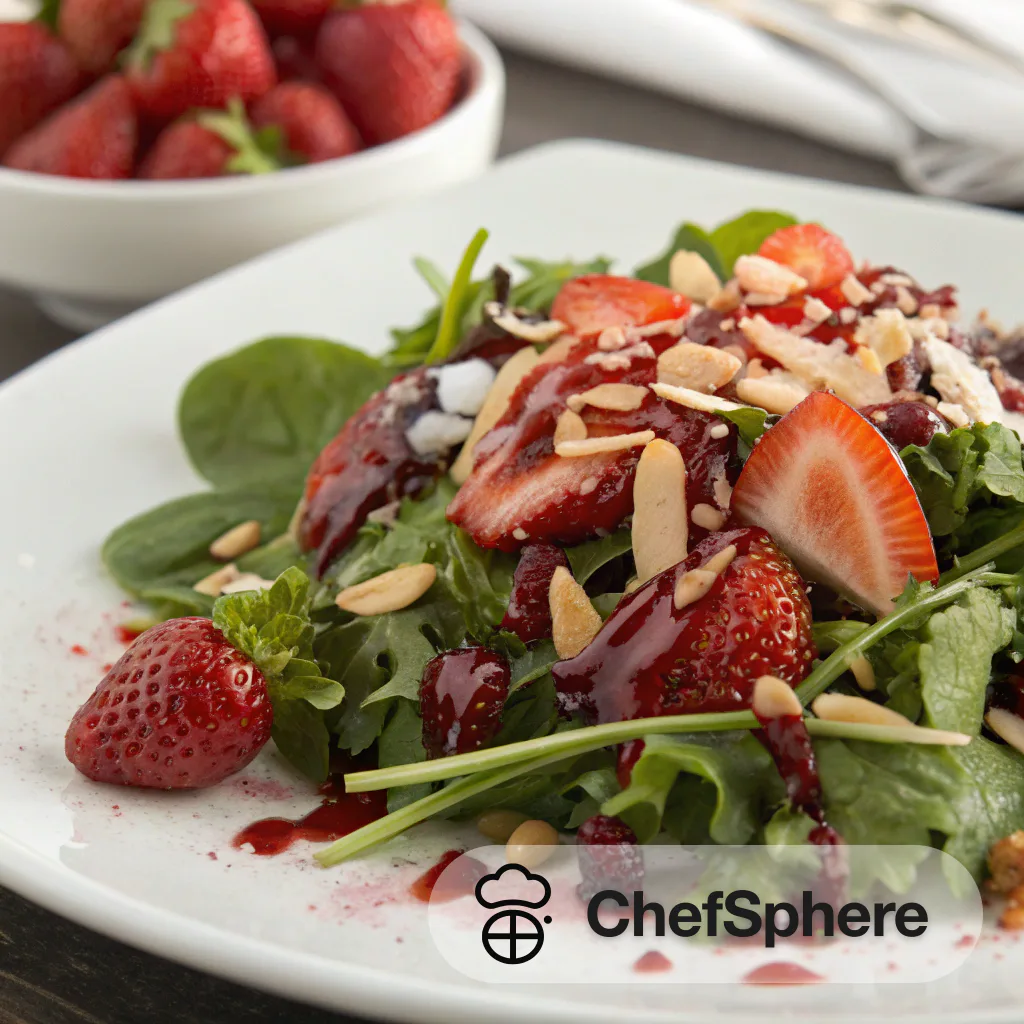 Strawberry Vinaigrette Mixed Greens Salad