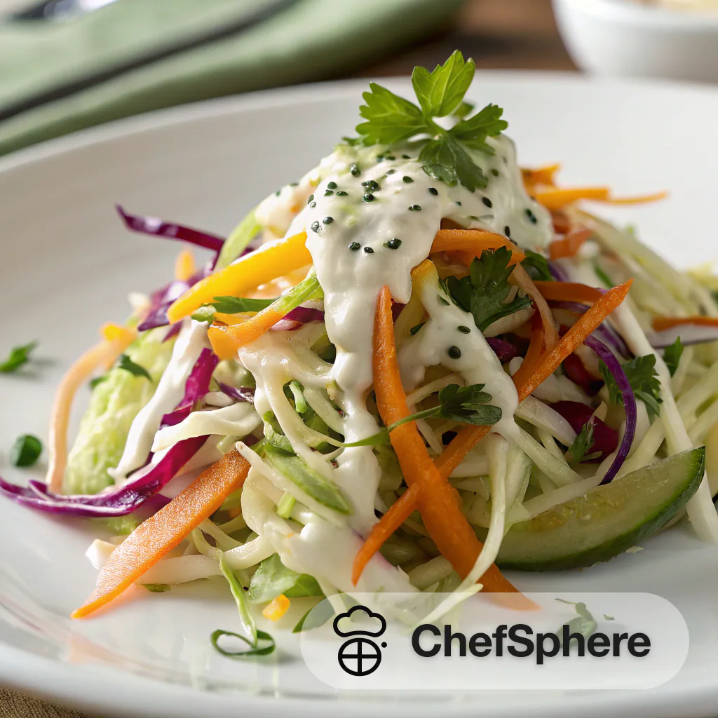 Asian Veggie Slaw with Creamy Dressing