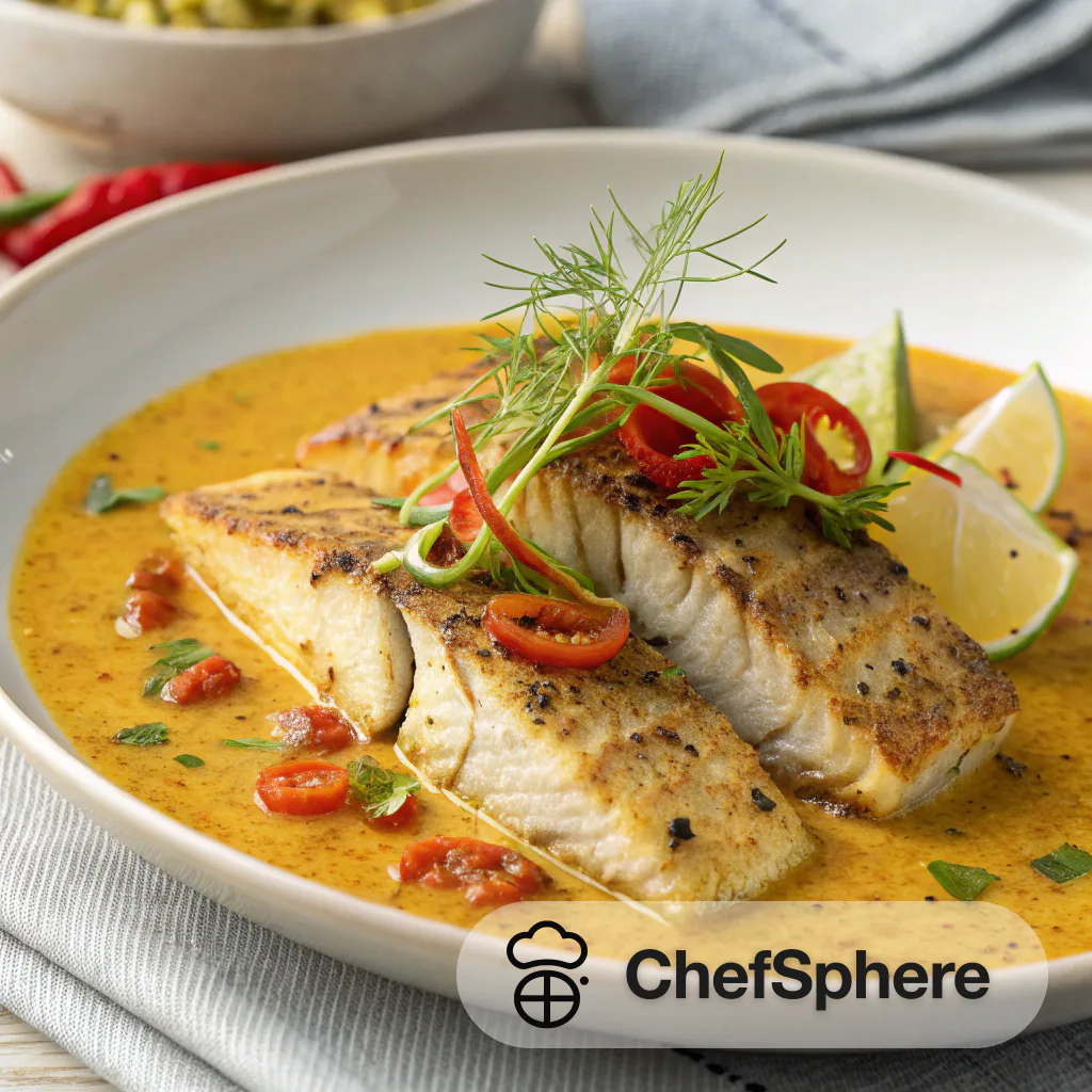 Fennel Curry Fish Fillets