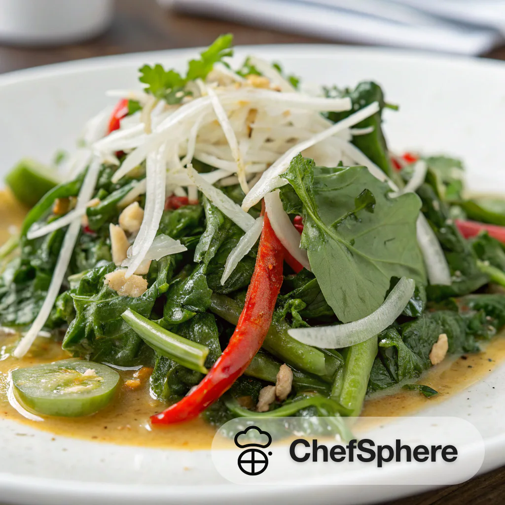 Spicy Coconut Greens Bursting with Flavor