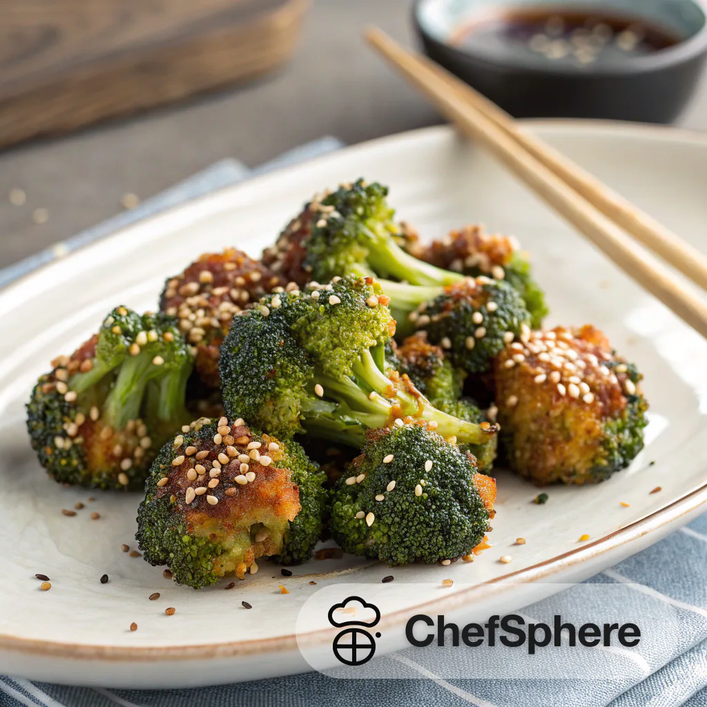Spicy Sesame Broccoli Bites
