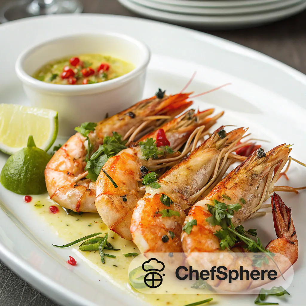 Lemongrass Butter Grilled Prawns Recipe