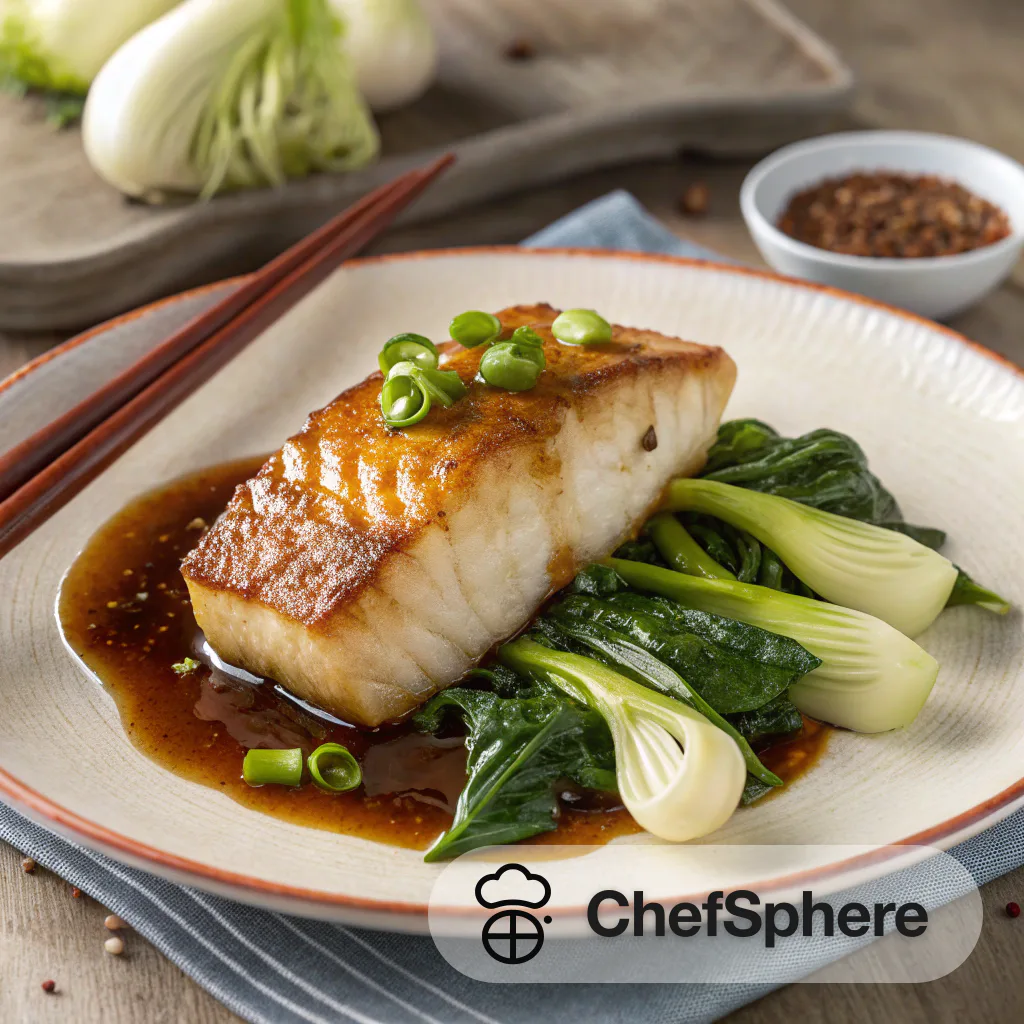 Sablefish in Hoisin Glaze with Bok