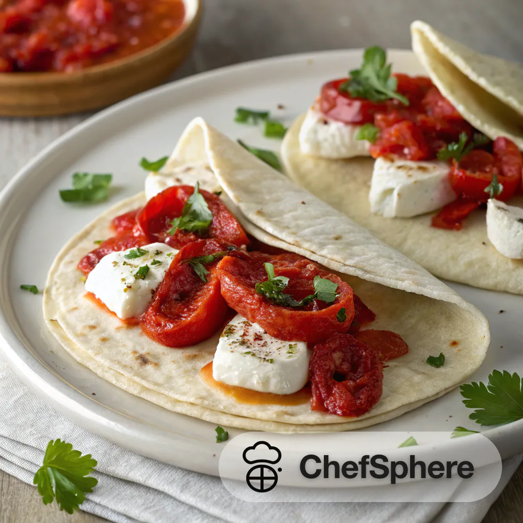 Goat Cheese & Red Pepper Tortilla