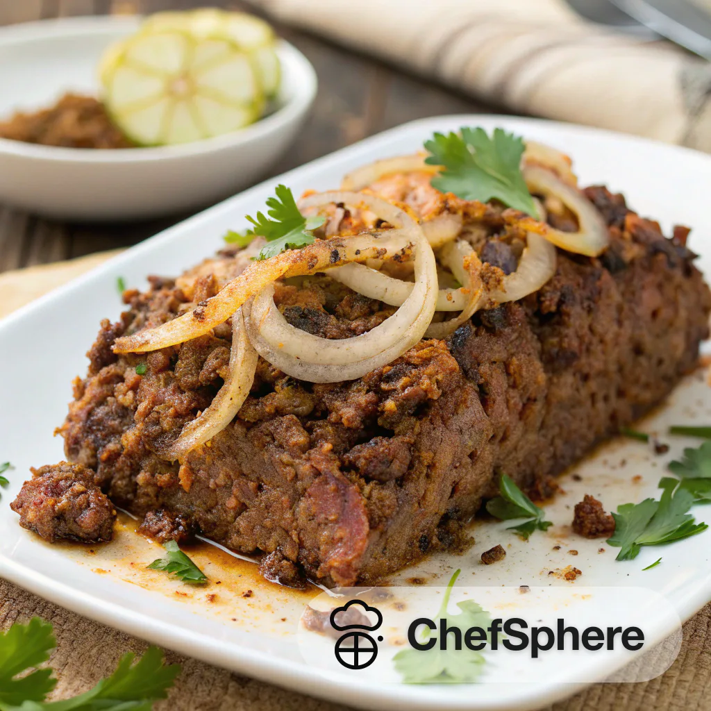 Spiced Meat Baked with Aromatics