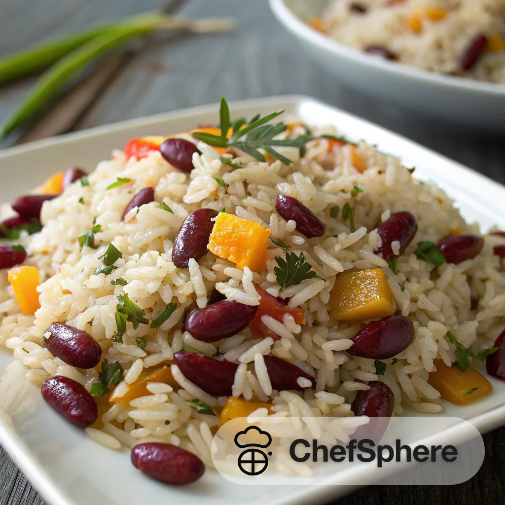 Caribbean Coconut Rice with Kidney Beans