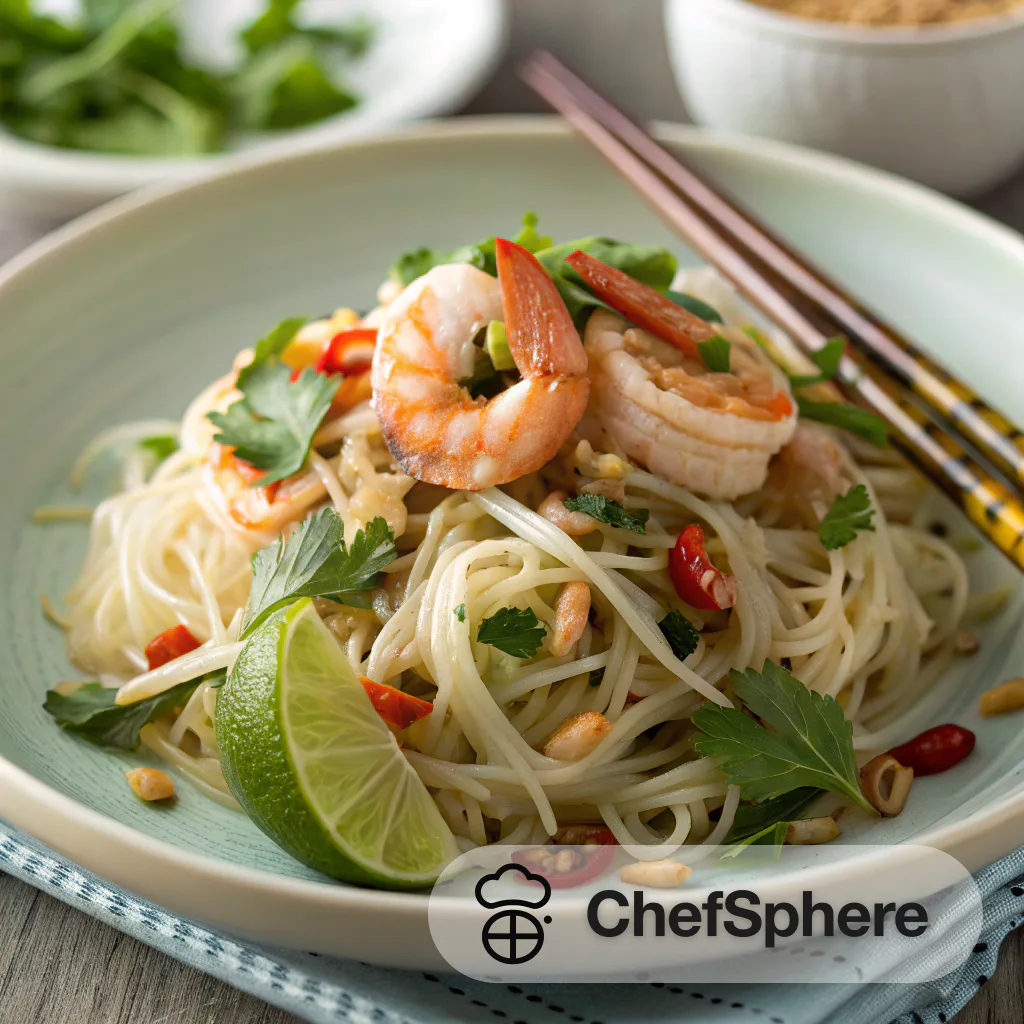 Zesty Shrimp Herb Noodle Medley