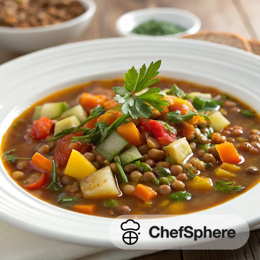 Lentil Vegetable Medley Soup
