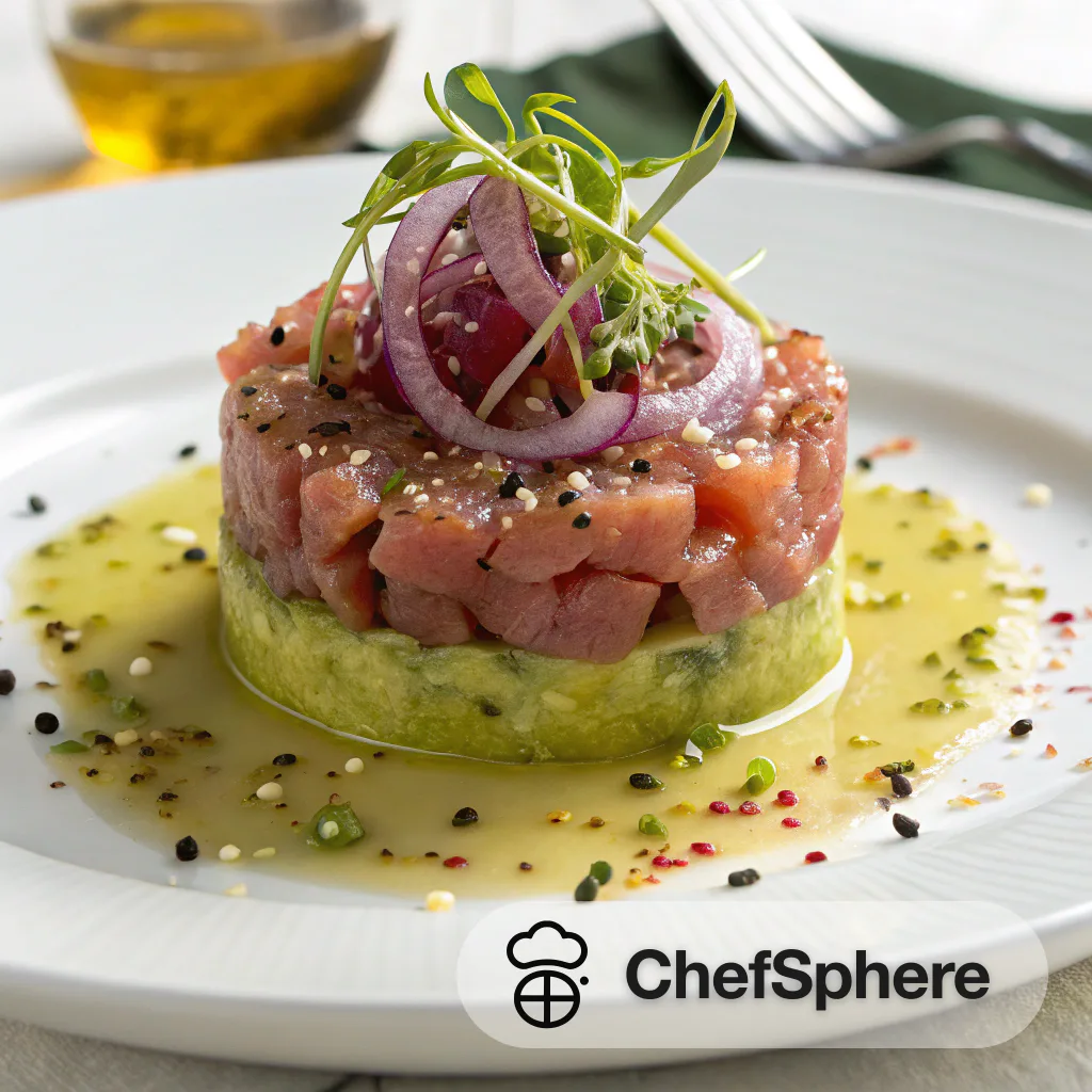 Lime Cream Tuna Tartare Recipe