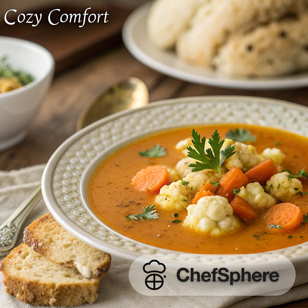 Spiced Carrot Cauliflower Soup: Cozy Comfort