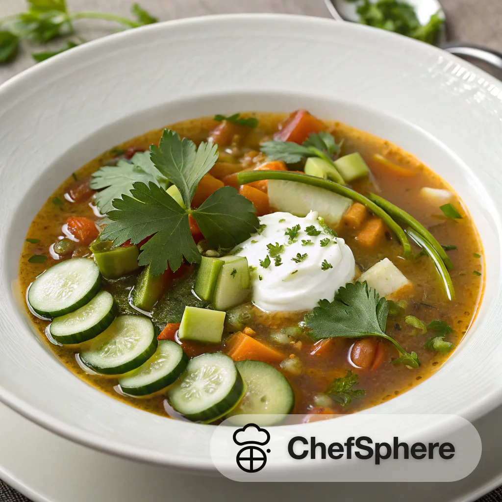 Garden Vegetable Soup with Nutritious Broth
