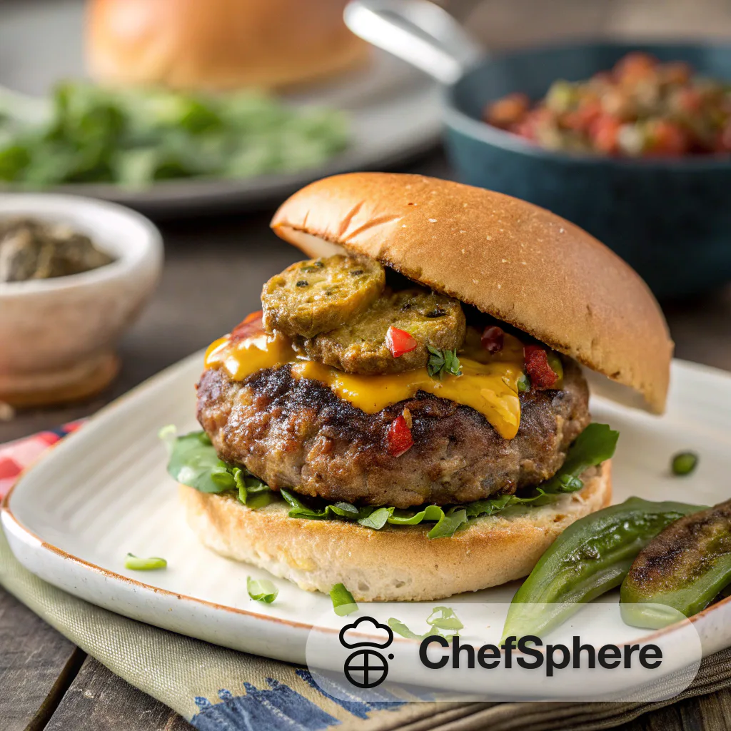 Spicy Southwest Burger with Bold Flavors