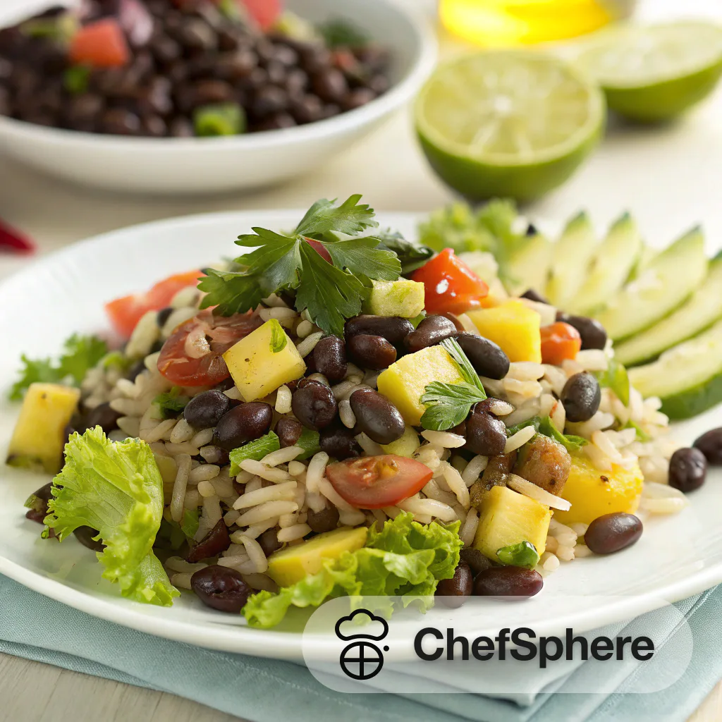 Caribbean Black Bean Rice Salad Recipe