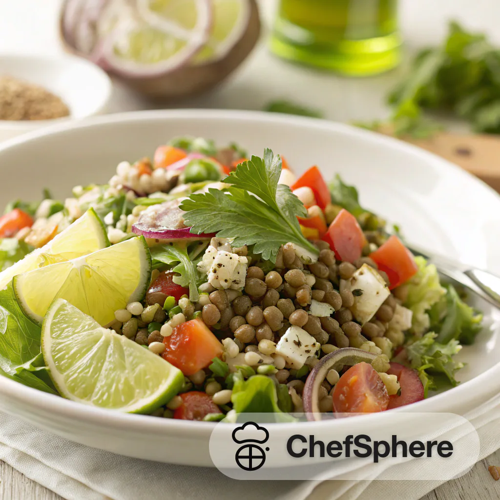 Lentil Rice Salad with Fresh Flavors
