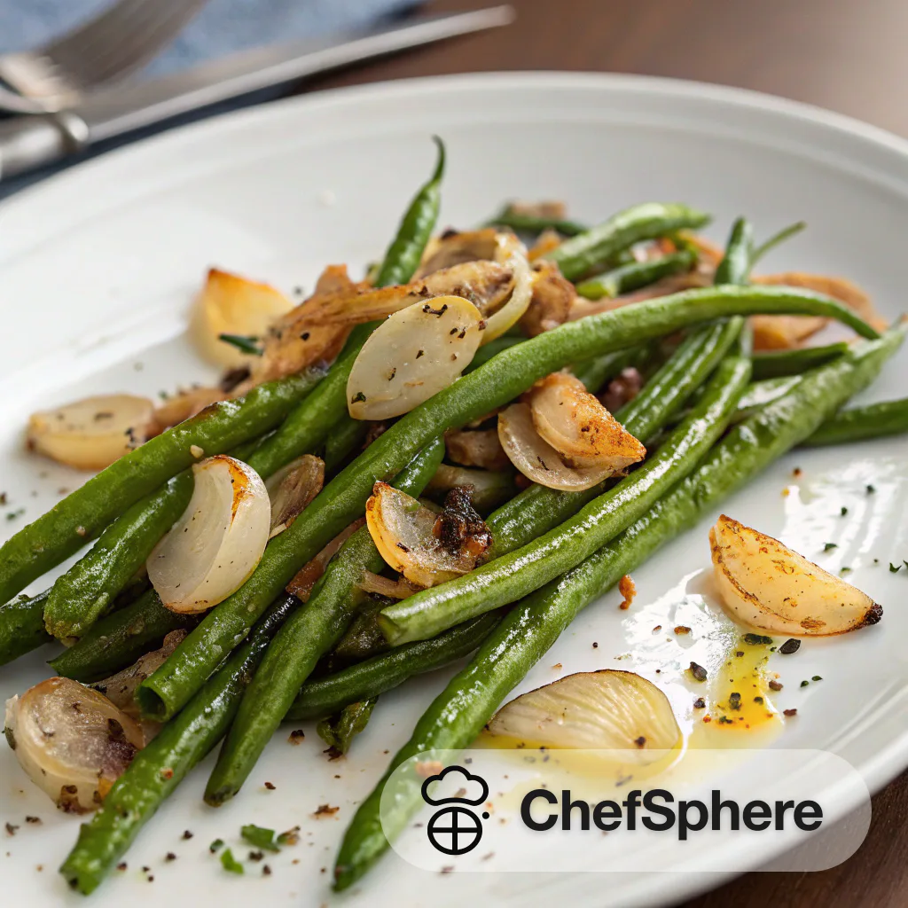 Roasted Green Beans and Shallots