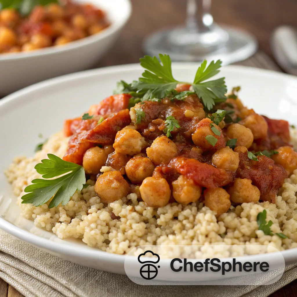 Spiced Chickpeas with Tangy Bulgur Recipe