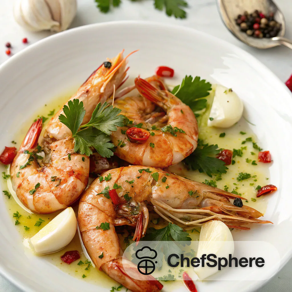 Spicy Garlic Prawns with Parsley Flavor