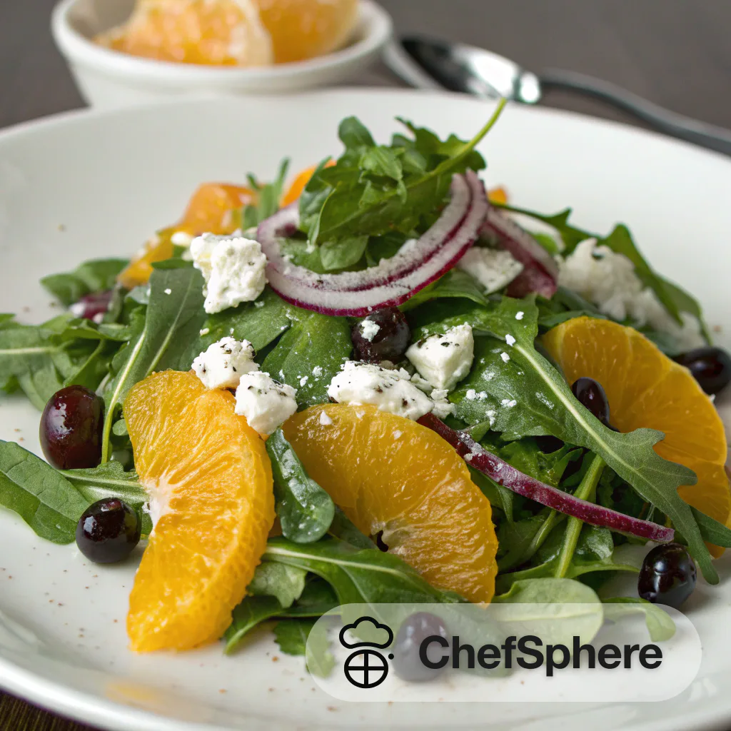 Arugula Mint Salad with Citrus Ricotta
