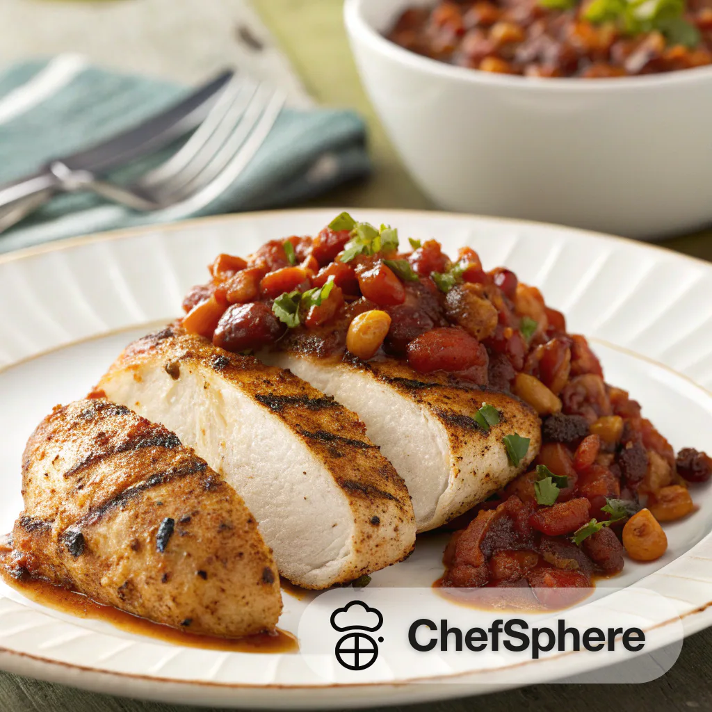 Cajun Chicken with Chili Bean Salsa