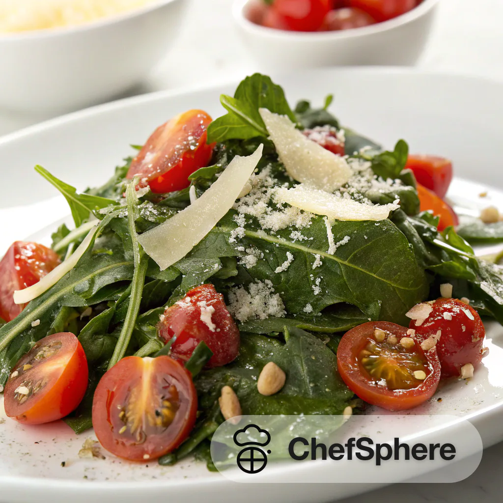 Tomato Parmesan Green Salad Toss