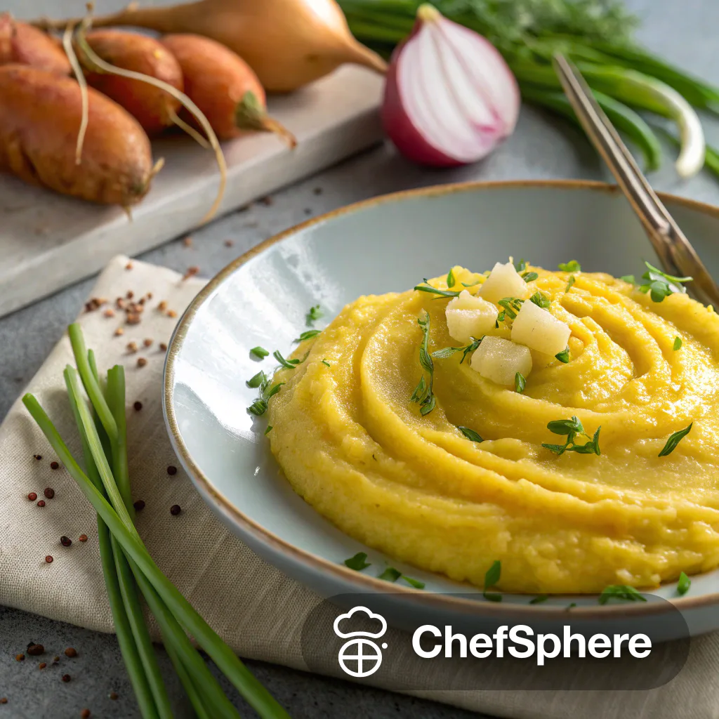Smooth Golden Root Vegetable Puree