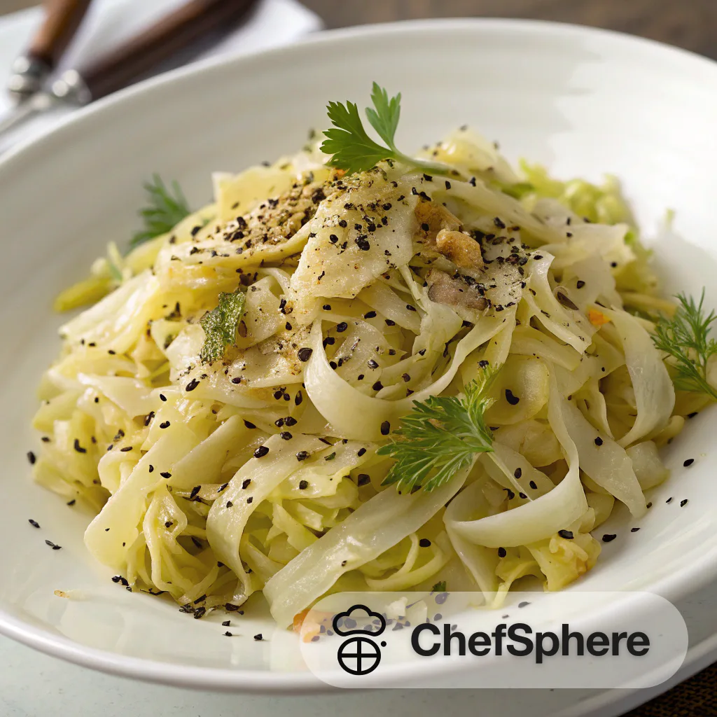 Hungarian-style Cabbage and Noodle Sauté