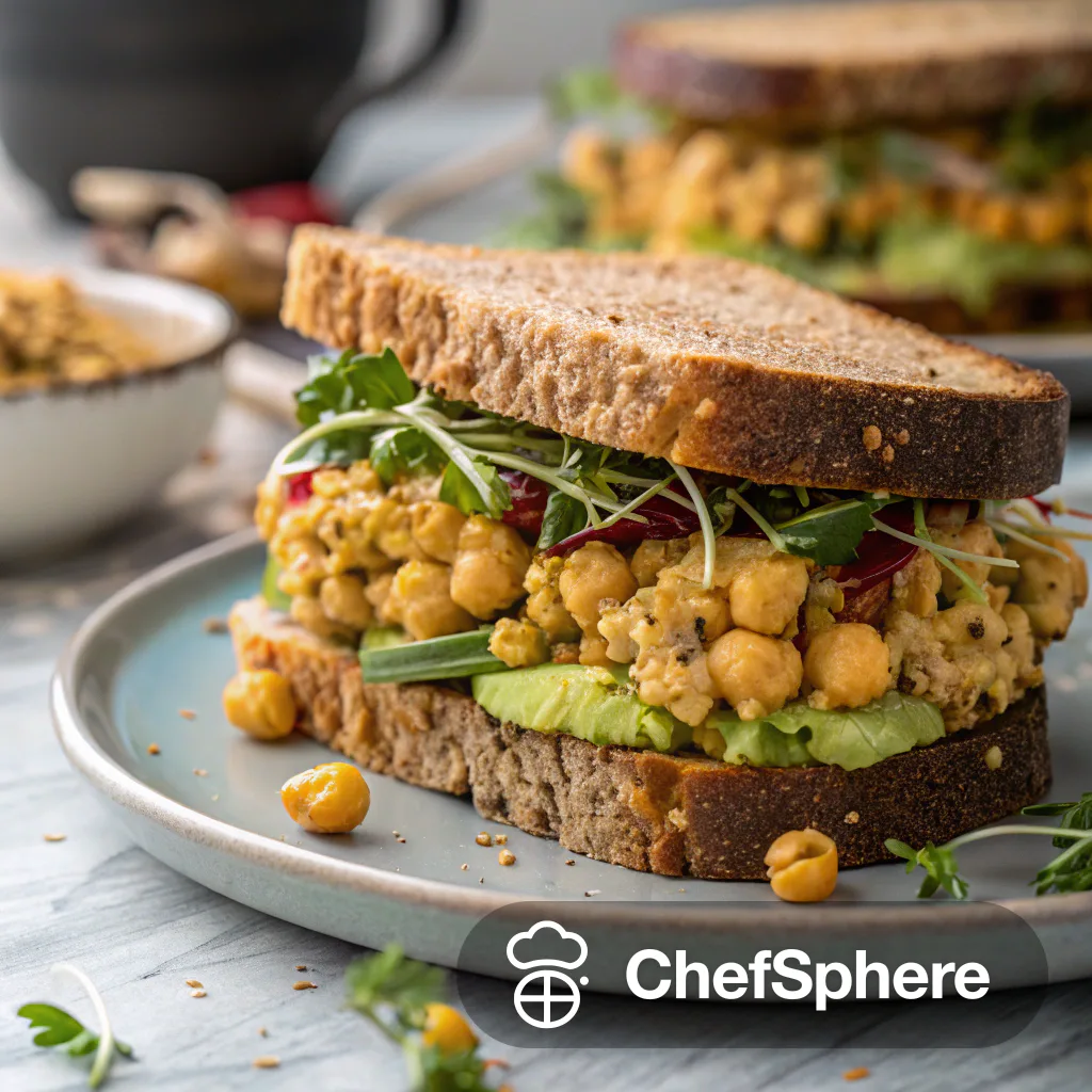 Chickpea and Seed Plant-Based Sandwich